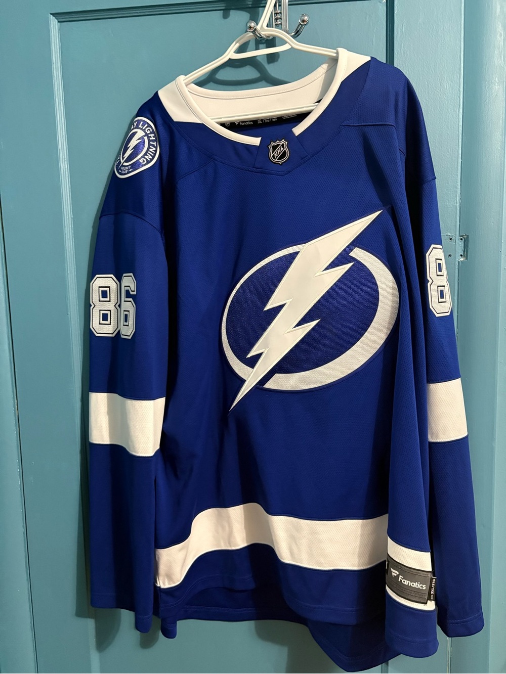 Fanatics Kids Blue and White Tampa Bay Lightning Jersey #86
